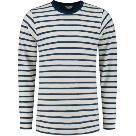 Dstrezzed Trui Strepen Donkerblauw