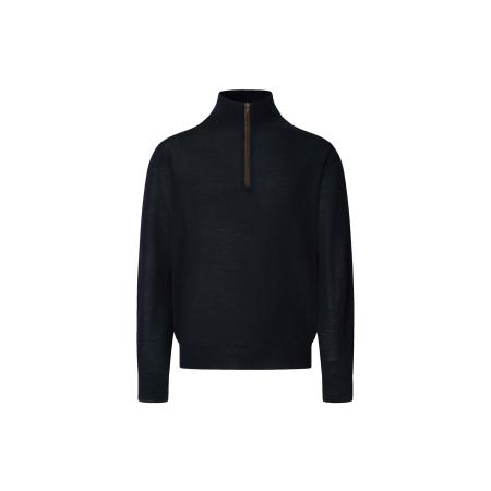 Hackett London Trui nachtblauw / bruin