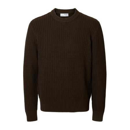 SELECTED Trui SLHTOM donkerbruin