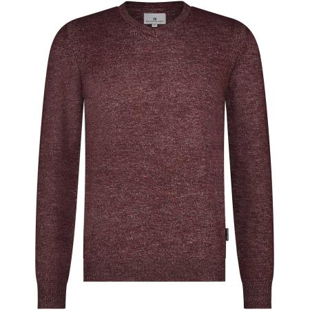 State Of Art Trui V-Hals Melange Bordeaux