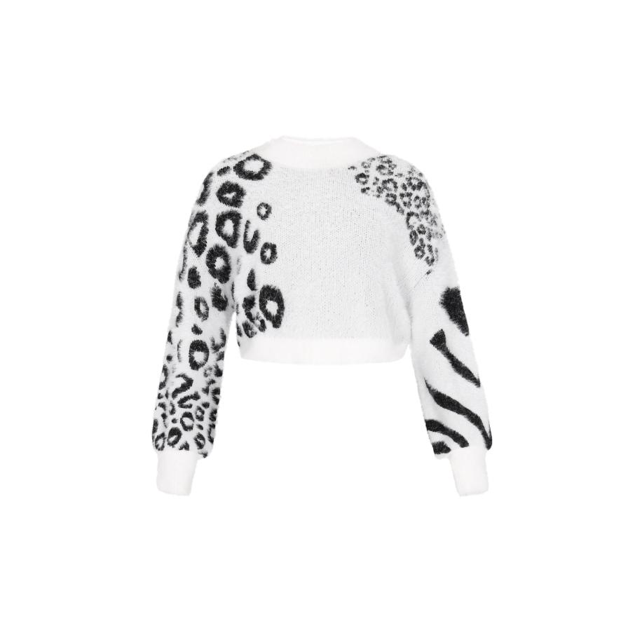 MYMO myMo ROCKS Trui zwart / offwhite -