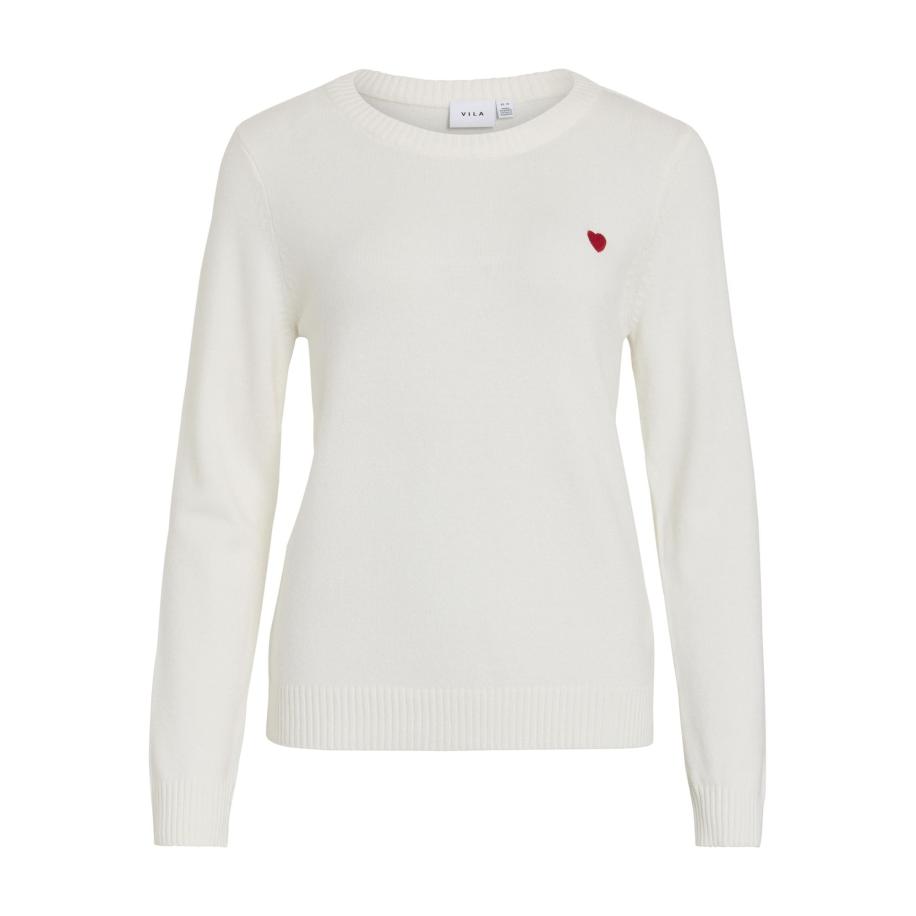 Vila VILA Trui VIRil rood / wit -