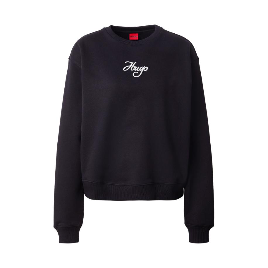 Hugo Boss HUGO Sweatshirt Deroxina_6 zwart / wit -
