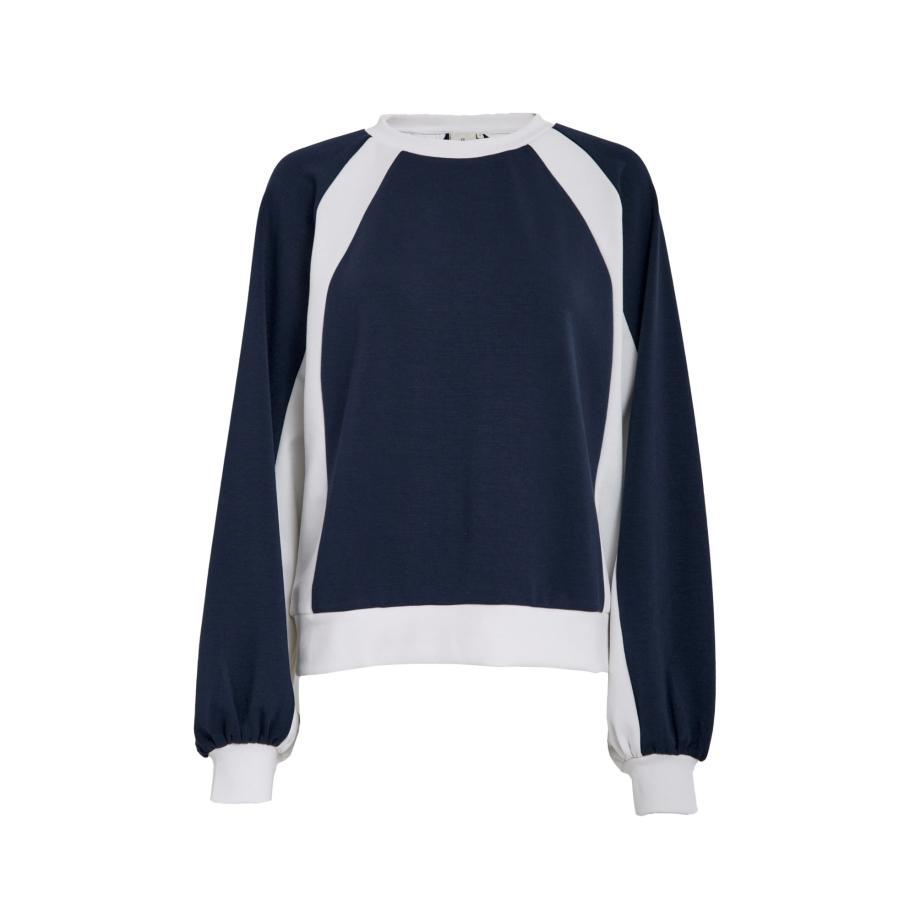 Peppercorn Sweatshirt Dicette marine / wit Blauw
