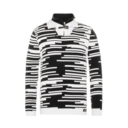 Cipo & Baxx CIPO & BAXX Trui zwart / wit