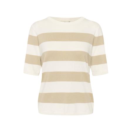 Kaffe Kaffe Trui Mala taupe / wit