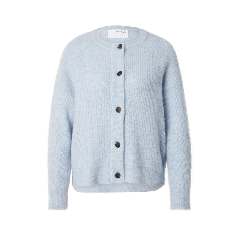 Selected SELECTED Gebreid vest Lulu lichtblauw -