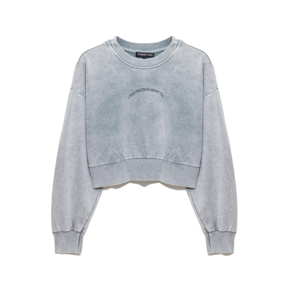 No Matter What No Matter What Sweatshirt lichtgrijs / zwart / zilver -