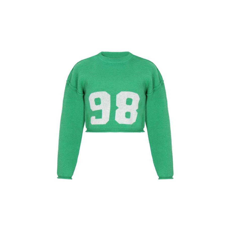 MYMO MYMO Trui groen / wit -