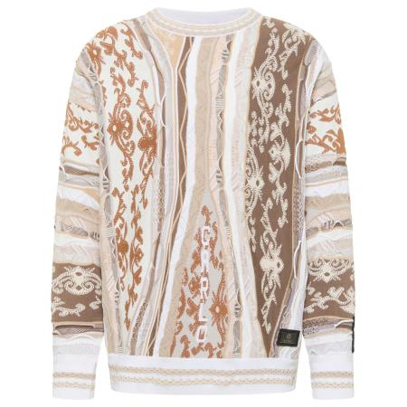 carlo colucci Carlo Colucci Trui di Cicco beige / bruin / wit