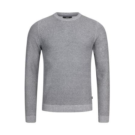 JEFF JEFF Trui Crespo grijs gemêleerd