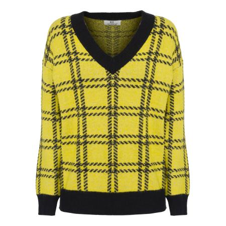 Influencer Influencer Trui geel / zwart