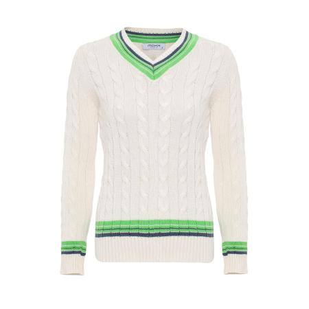 Moxx Paris Moxx Paris Trui ecru / navy / groen