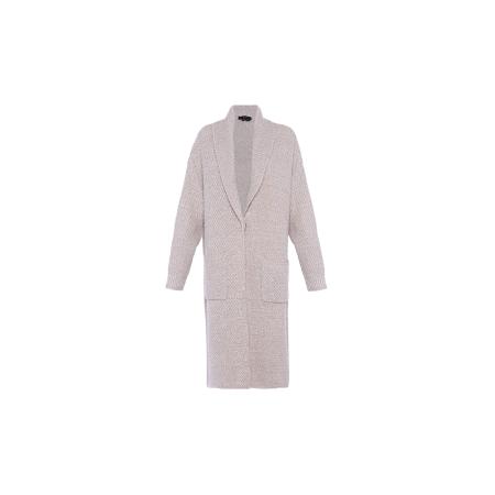 Faina faina Gebreid vest taupe / offwhite