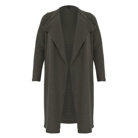 Yoek YOEK Gebreid vest olijfgroen