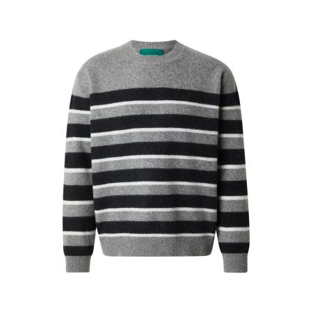 ANNARR ANNARR Trui ANRROLF grijs gemêleerd / zwart / wit