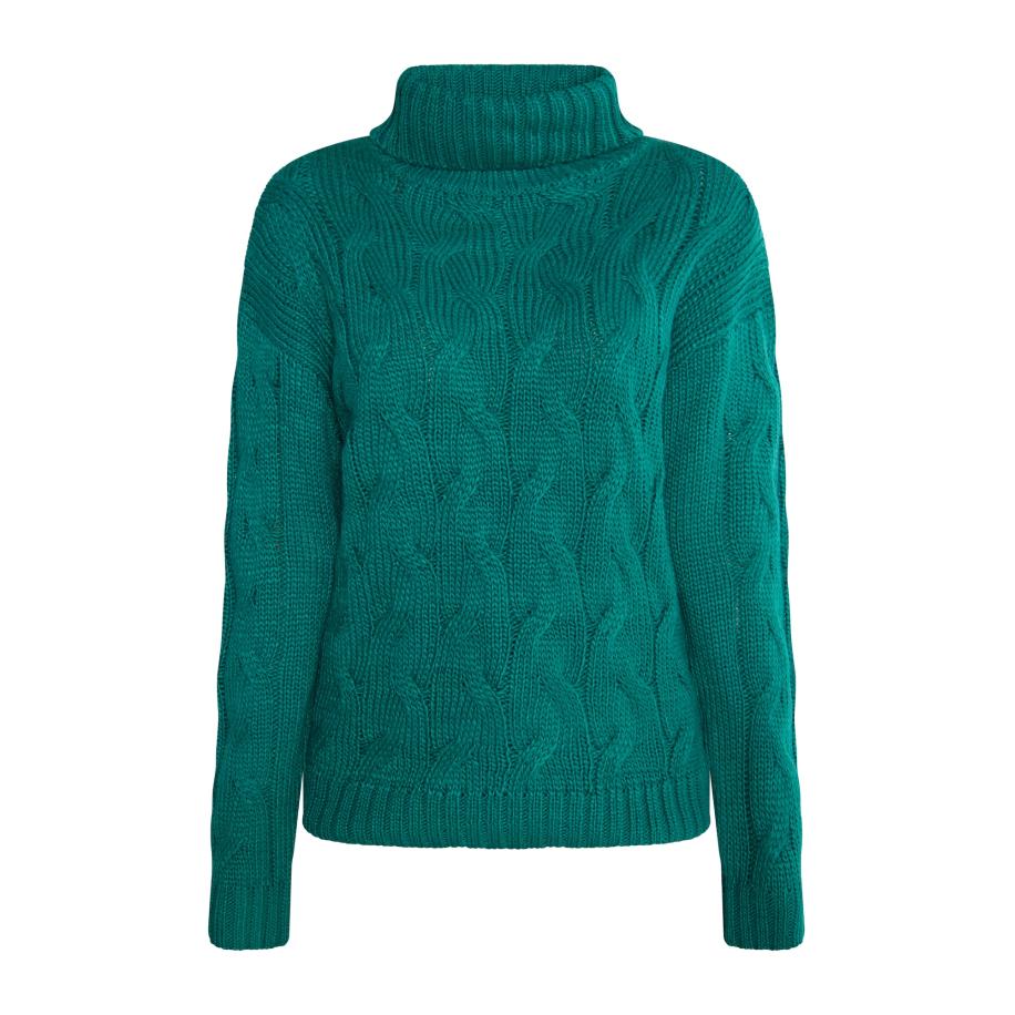 MYMO Trui Biany smaragd Groen