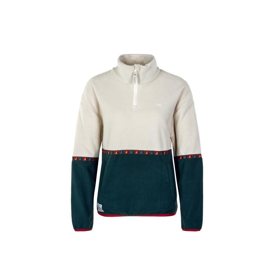 Iriedaily Iriedaily Trui Holina groen / rood / offwhite -