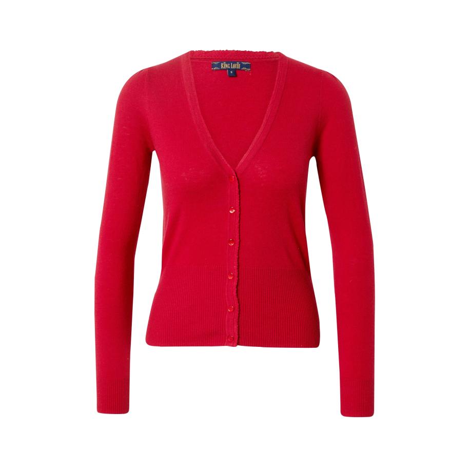 King Louie King Louie Gebreid vest rood -
