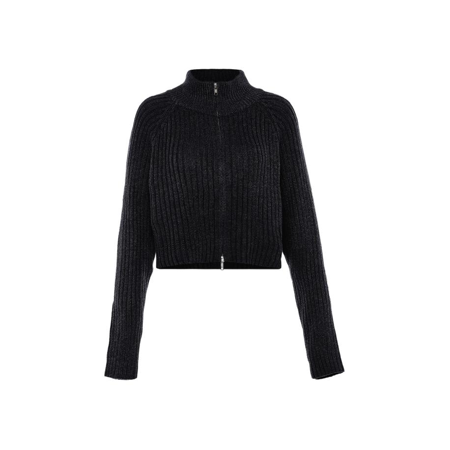 Libbi Libbi Gebreid vest zwart -