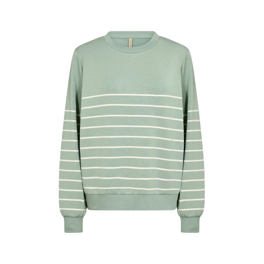 Soyaconcept Soyaconcept Trui BARNI 25 groen / wit -