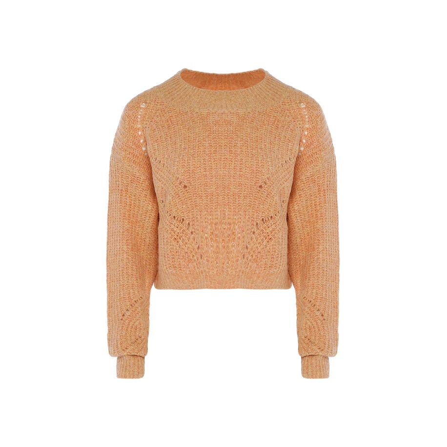 Swirly swirly Trui oranje gemêleerd -