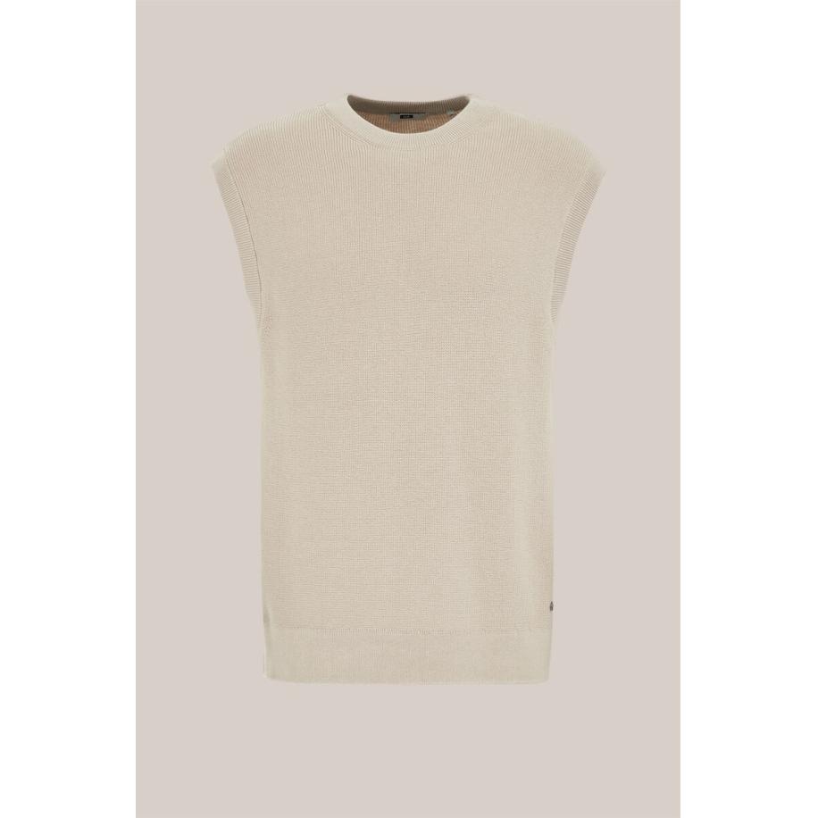 WE Fashion Heren Regular fit spencer - Regular fit - Beige - Biologisch katoen - Maat: XS Bruin