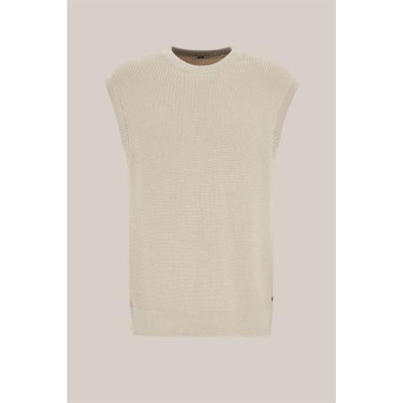 WE Fashion Heren Regular fit spencer - Regular fit - Beige - Biologisch katoen - Maat: XS