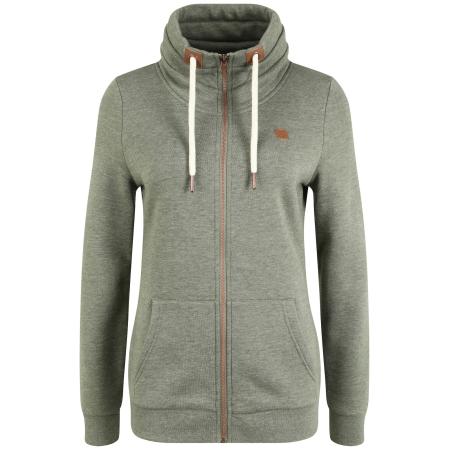 Oxmo Oxmo Sweatvest Vicky groen / wit