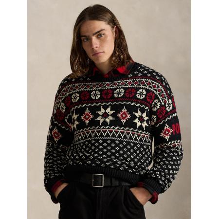 Polo Ralph Lauren Trui ecru / rood / zwart