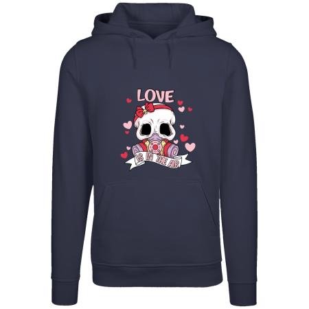 F4NT4STIC F4NT4STIC Trui Anti Valentinstag LOVE is in the air navy / oudroze / rood / wit