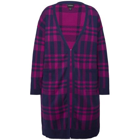 Ulla Popken Ulla Popken Gebreid vest marine / bessen