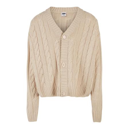 Urban Classics Gebreid vest beige