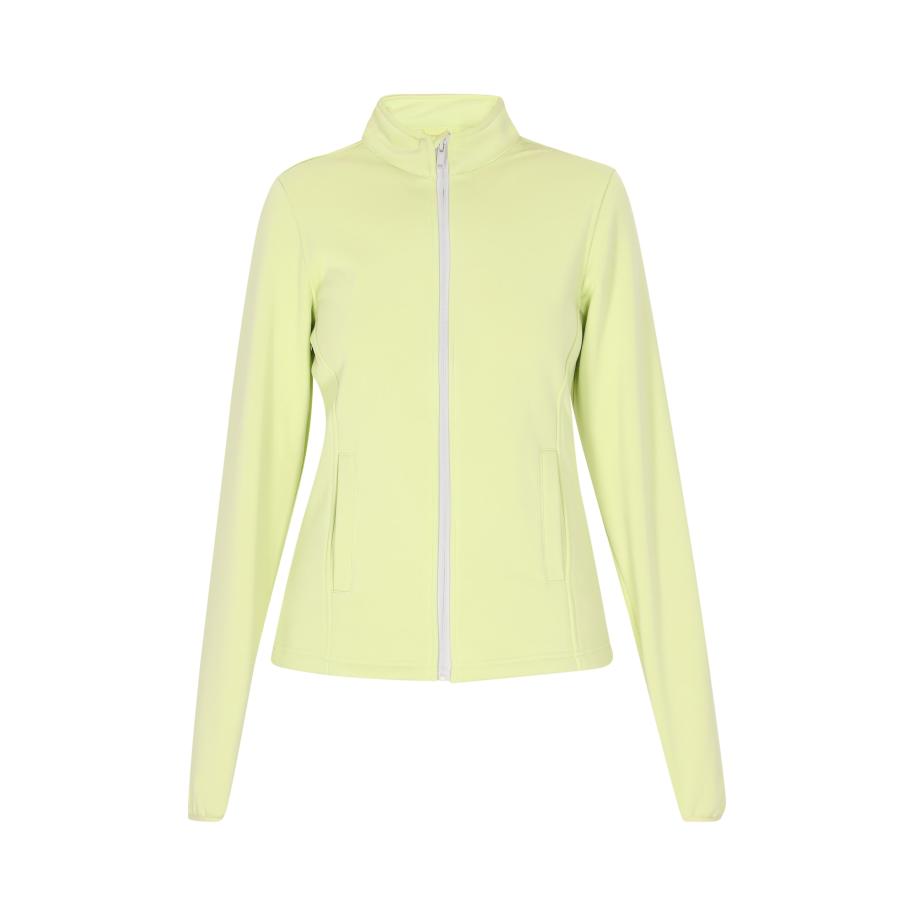 UCY UCY Sweatvest grijs / limoen -