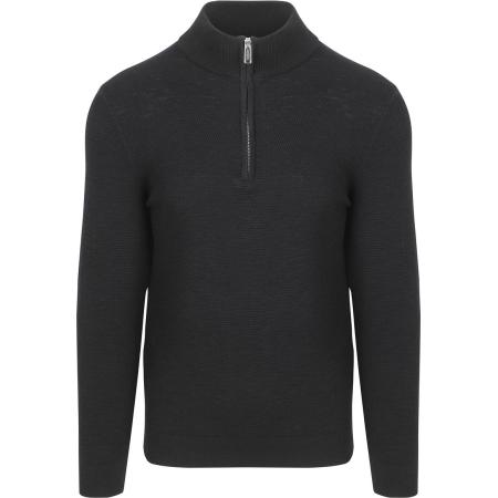Profuomo Half Zip Pullover Structure Navy