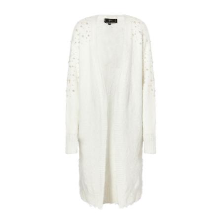 Faina faina Gebreid vest wit