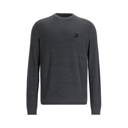 Chasin' CHASIN Trui Basal Mixed donkergrijs