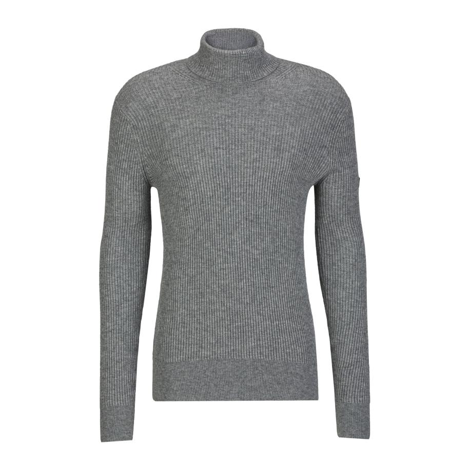 19V69 ITALIA Trui Tosco grijs gemêleerd Grijs