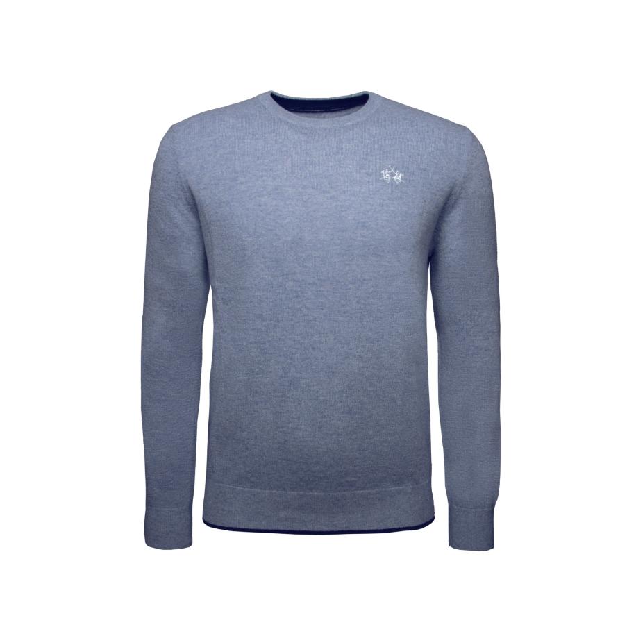 La Martina La Martina Trui blauw gemêleerd -