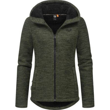 Ragwear Ragwear Gebreid vest Lyshka olijfgroen / zwart