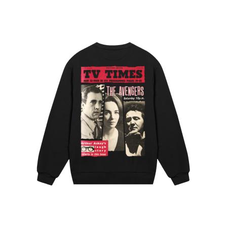 F4NT4STIC F4NT4STIC Sweatshirt TV Times The Avengers 1961 Cover zwart