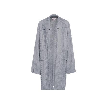 aleva aleva Gebreid vest lichtgrijs