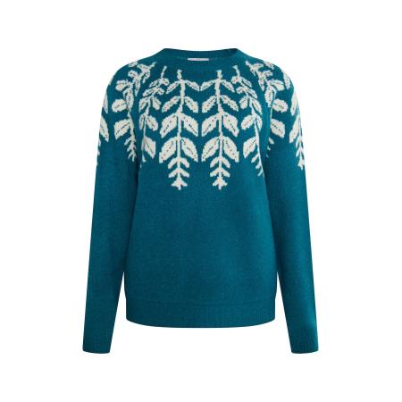 Usha Usha Trui Lurea petrol / natuurwit