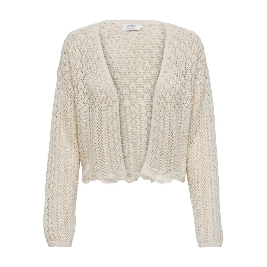 Only ONLY Gebreid vest ONLNola taupe -