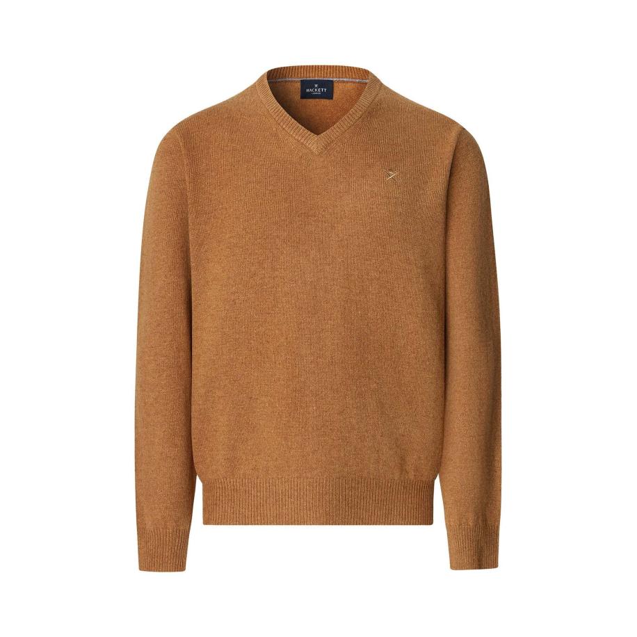Hackett London Trui camel Bruin