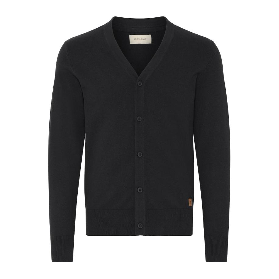 BLEND Gebreid vest BHFinex zwart Zwart