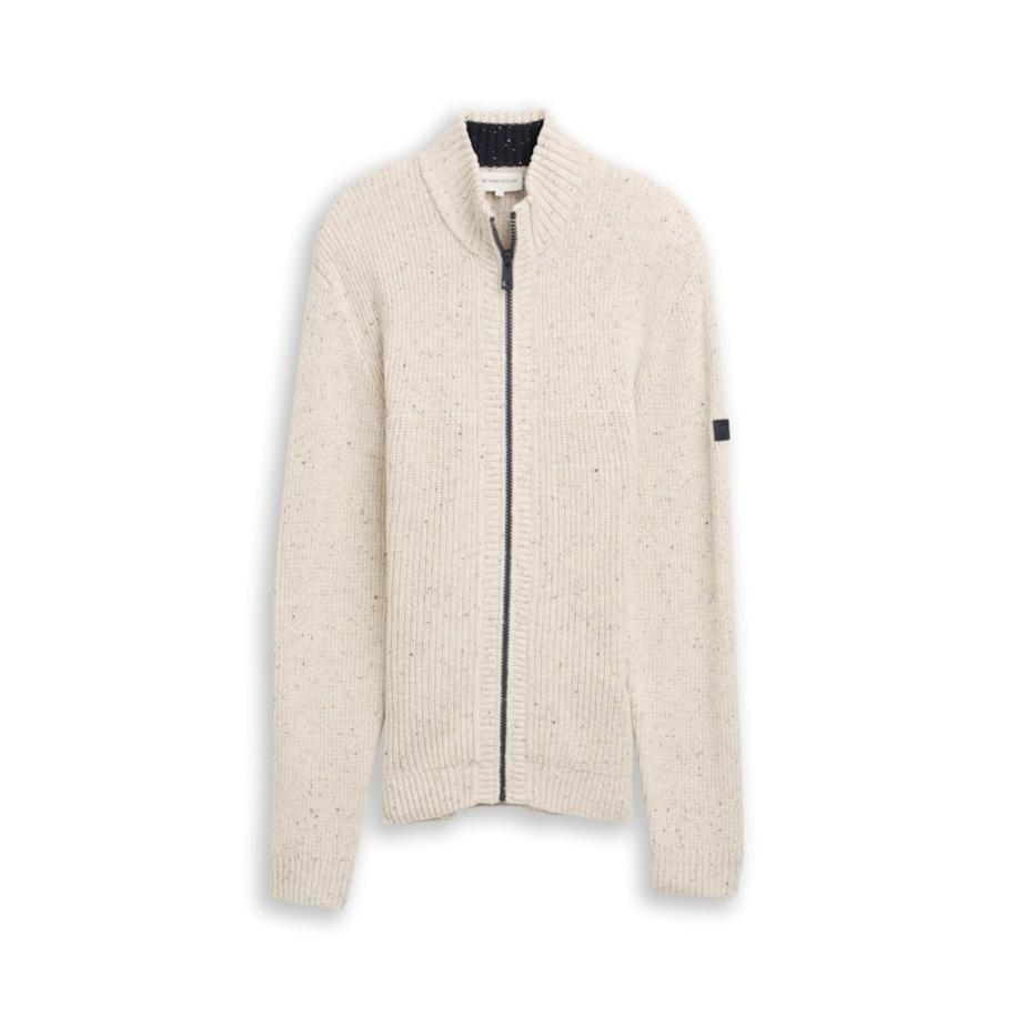 Tom Tailor TOM TAILOR Gebreid vest wolwit -