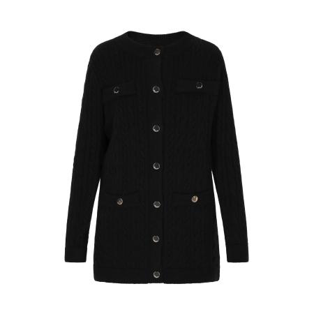 DreiMaster DreiMaster Klassik Gebreid vest zwart