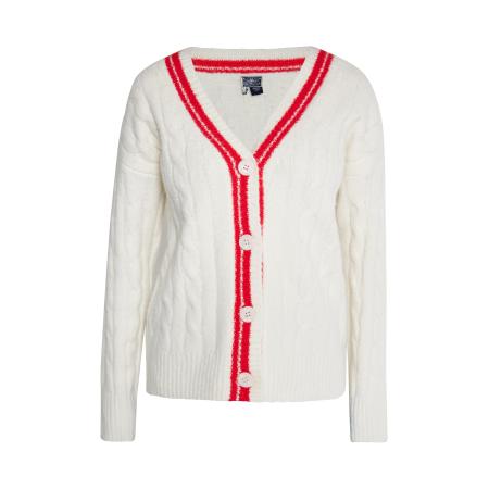 DreiMaster DreiMaster Maritim Gebreid vest rood / wit