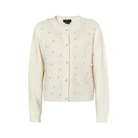 Faina faina Gebreid vest parelwit / wolwit